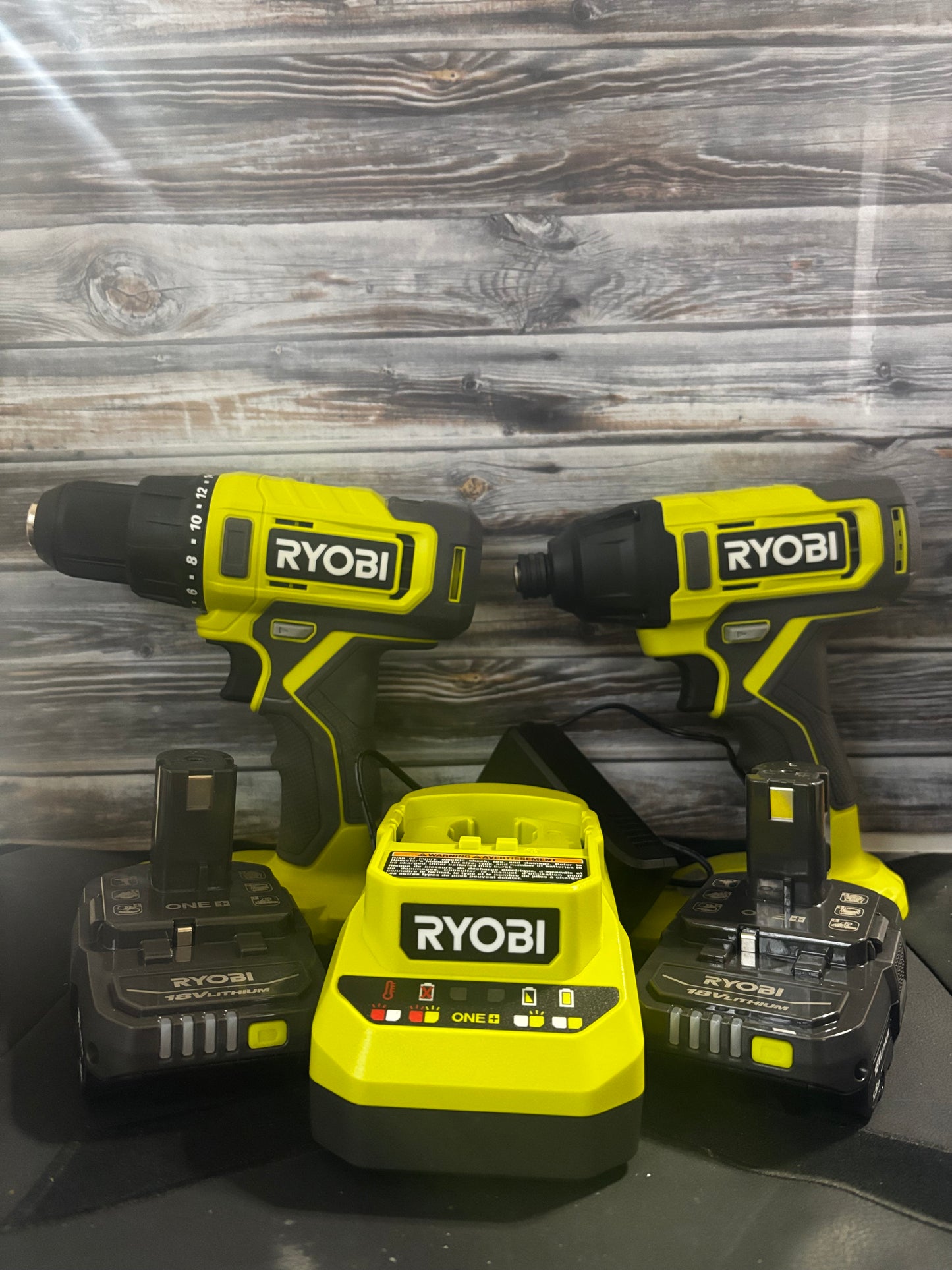 Ryobi 2-Tool Drill and Impact Driver Set